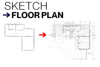 redraw your floor plan into a clean professional 2d layout