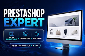 develop, customize, or fix your prestashop online store