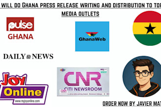 do ghana press release writing and distribution to top media outlets