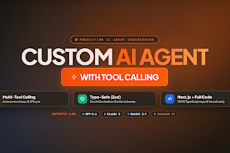 build a custom ai agent with tool calling in nextjs