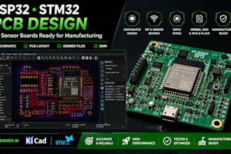 design esp32 stm32 pcb, iot sensor boards ready for manufacturing