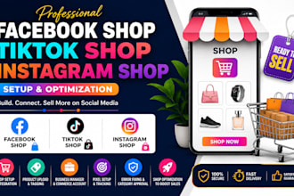 setup instagram shop tiktok shop facebook shop tiktok shop setup and approval