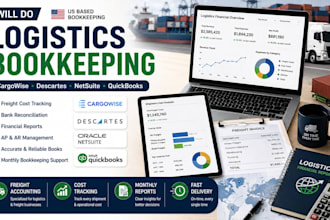 do bookkeeping for US logistics using cargowise, descartes or netsuite with qb
