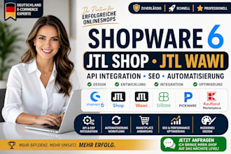 deutsch jtl shop wawi shopware kaufland billbee automation pickware api and seo