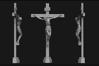 sketch to 3d sculpt,holy statue,jesus stl,3mf human printable figures,zbrush cad