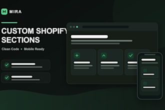 build a custom shopify section with liquid