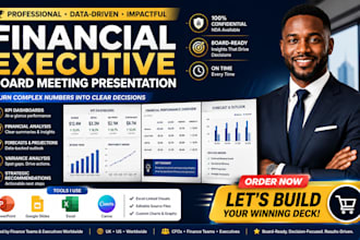 design financial executive board meeting presentation