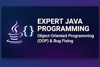 do expert java programming object oriented programming and bug fixing