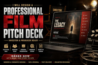 design a professional film pitch deck for investors and producers