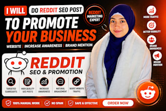 do reddit SEO post to promote business website increases awareness brand mention