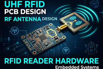 design uhf rfid pcb,antenna and reader handware for embedded system