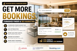 boost airbnb bookings using furnished finder and SEO marketing