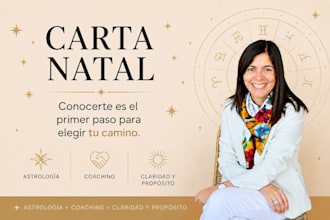 realizaré la interpretación de tu carta natal para tu desarrollo personal