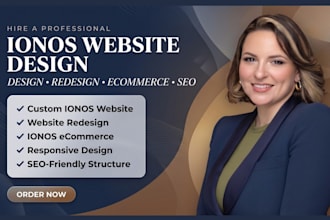 ionos website design, ionos redesign, ionos ecommerce, wordpress website, ionos