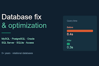 design, fix and optimize your database