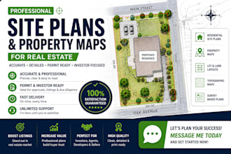 create site plans and property maps for real estate