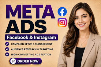 be your meta ads expert for facebook and instagram advertising