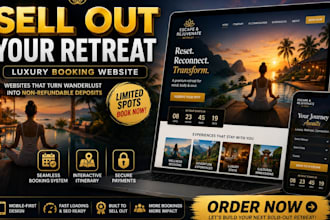 highly converting wordpress website for travel retreats and events