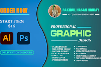 create premium custom graphic designs in adobe photoshop and illustrator