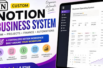build a custom notion dashboard, notion template and notion consultation