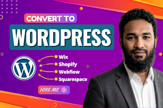 migrate wix, weebly, webflow to wordpress or clone your website