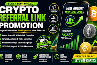 crypto referral link promotion, crypto affilate referral link promotion