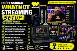 build a professional whatnot streaming setup with obs studio