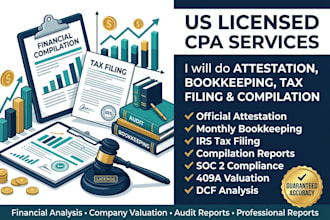 do attestation, bookkeeping, tax filing and compilation as a US licensed CPA