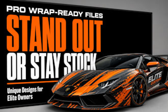 create car livery, livery design, racing livery  and livery car wrap in 48h