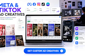 design meta and tiktok ad creatives in canva