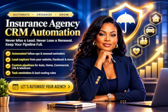 setup and automate insurance agency CRM in ams360 hawksoft ezlynx or agencyzoom