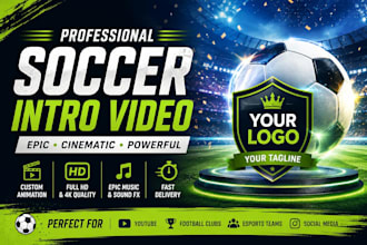 make an epic football intro and sports logo animation