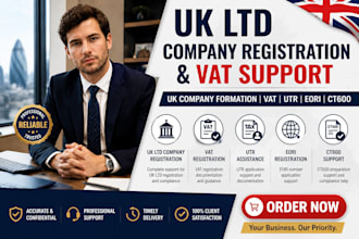 uk ltd company registration UK company formation vat registration eori utr ct600