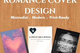 design minimalist romance book covers