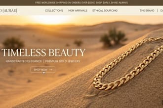 design shopify jewelry store, jewelry shopify store, shopify website