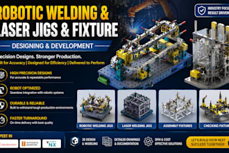 design robotic welding jigs and fixtures for manufacturing