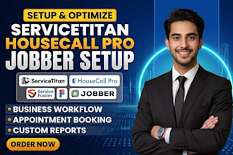 setup hvac CRM servicetitan housecall pro jobber