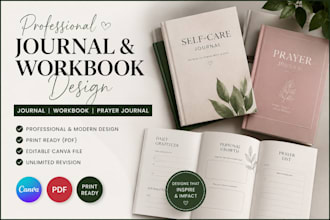 do journal, workbook and journal design, prayer journal, journal formatting