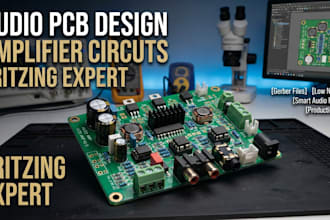 design audio pcb, amplifier circuits, fritzing and smart audio hardware