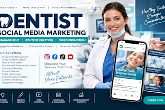 do dentist social media marketing management content creation video promotion