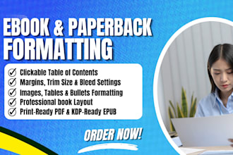 kindle ebook formatting interior formatting paperback formatting for amazon KDP