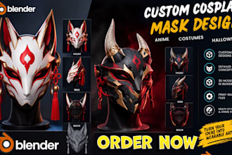 design custom cosplay masks, costumes, anime cosplay outfits halloween costumes