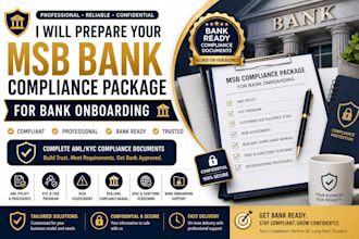 prepare your msb bank compliance package for bank onboarding