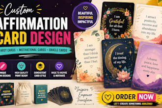 design positive affirmation card design tarot card motivational card oracle card