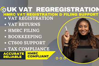 do vat registration, file UK vat return, hmrc filing and UK tax support