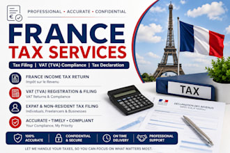 prepare france tax return french vat filing tax declaration