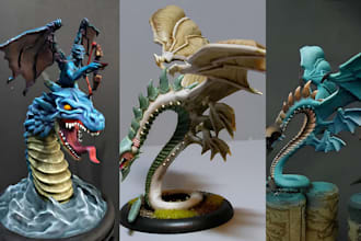 paint dungeons and dragons miniatures, warhammer, tabletop and resin models
