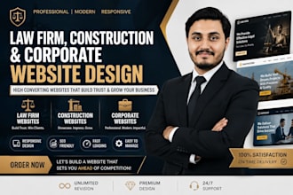 build corporate law firm medical or dental site