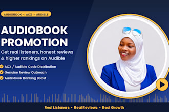 promote your audio book on audible acx and amazon kids for sales