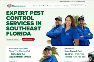 wix pest control website exterminator booking wix pest control website design